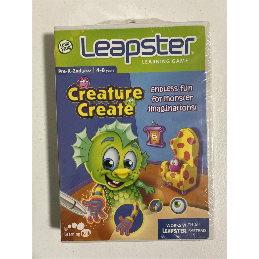 Leap Frog Leapster CREATURE CREATE Learning Game Pre-K 2nd Ages 4-8 NEW SEALED